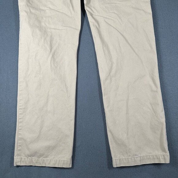 Old Navy Mens 32x34 Khaki Broken-In Straight Flat Front Chino Pants‎ Casual - Picture 12 of 12
